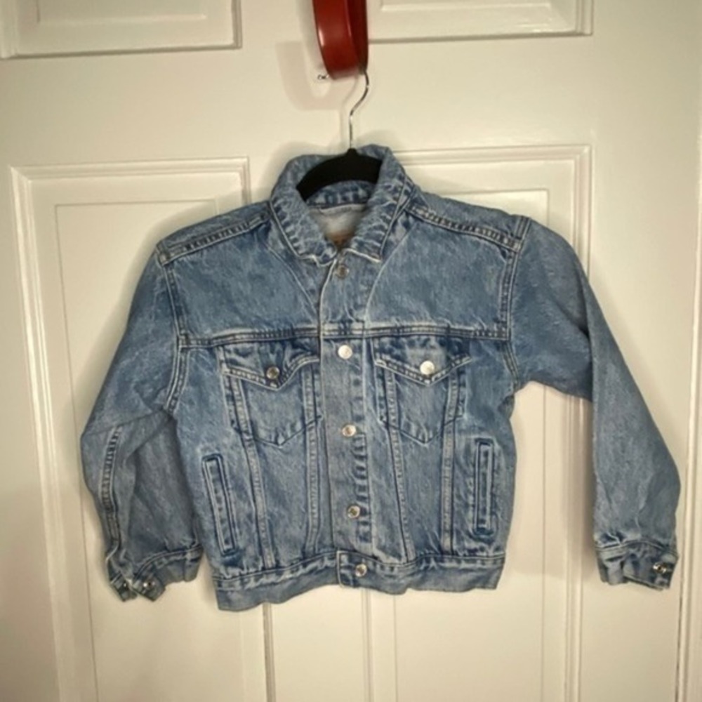 Vintage 1999 Stone Wash Gap Jean Jacket Size‎ Small